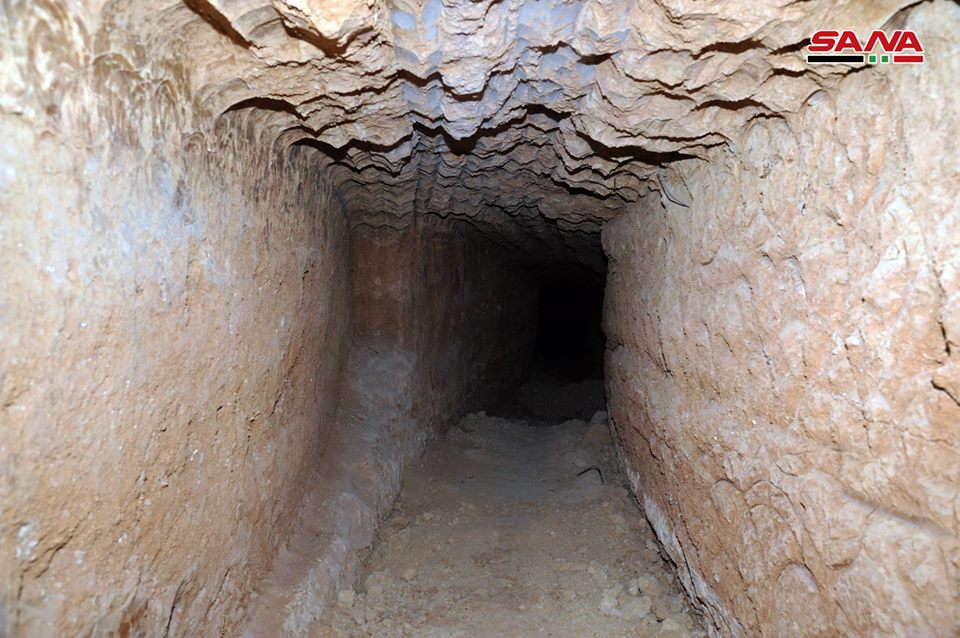 Syrian Army Uncovers Deep Tunnel Dug By Militants Southwest Of Damascus