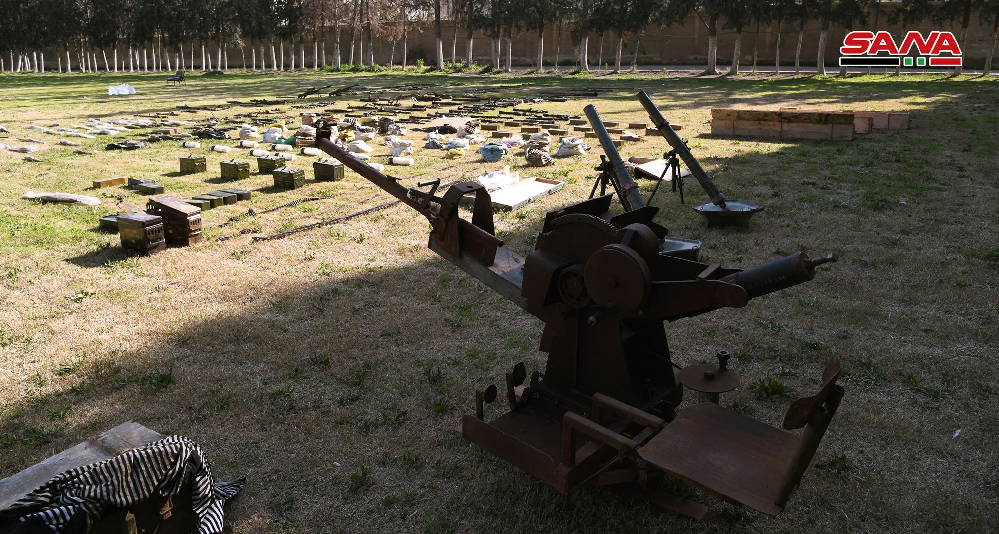 Syrian Army Uncovers Large Weapons Cache In Eastern Ghouta (Video, Photos)