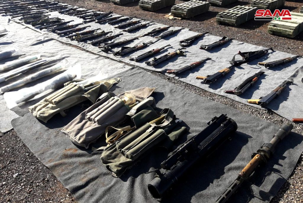 In Photos: Syrian Forces Discover More Weapons, Ammunition Left Behind By Militants In Damascus, Quneitra