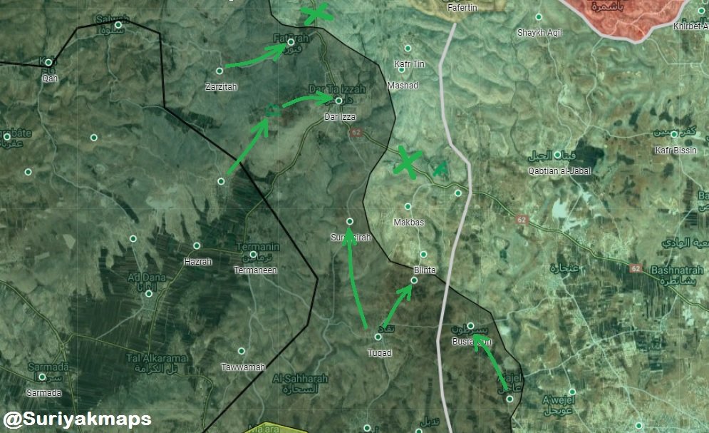 Hayat Tahrir al-Sham Continues Advance On Turkish Proxies In Western Aleppo. More Than 100 Killed In Clashes (Map)