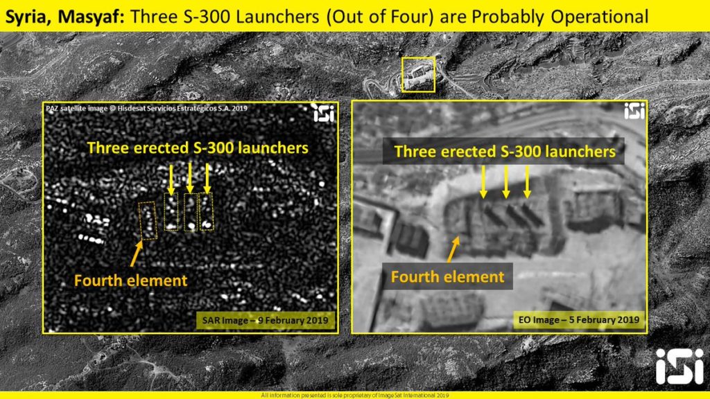 Sattelite Image Shows Three S-300 Launhers Are 'Probably' Operational In Syria's Masyaf