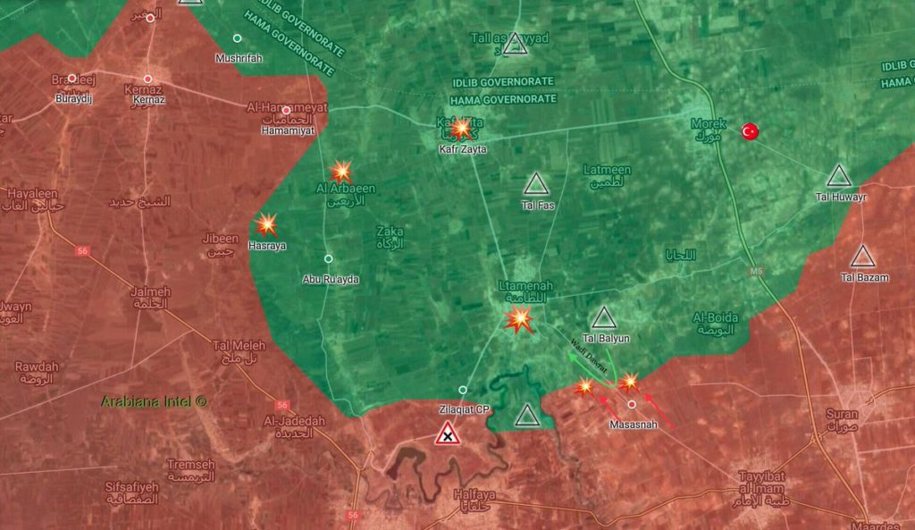 Map Update: Syrian Army Repels Jaish al-Izza Infiltration Attempt In Northern Hama