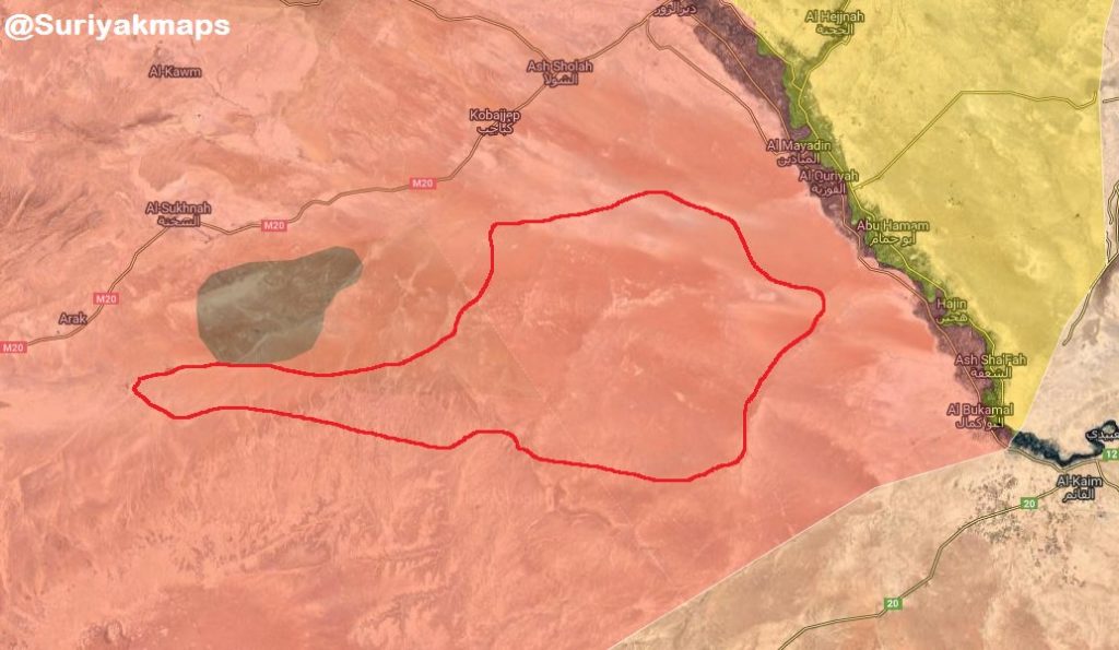 Map Update: ISIS Cells Still Control Large Part Of Homs-Deir Ezzor Desert Despite Recent Army Security Operation