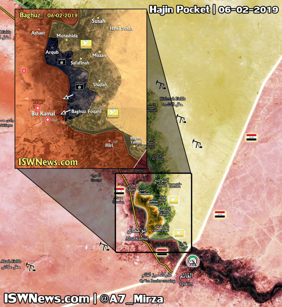 Map Update: US-backed Forces Launch Final Push To Eliminate ISIS Pocket In Euphrates Valley