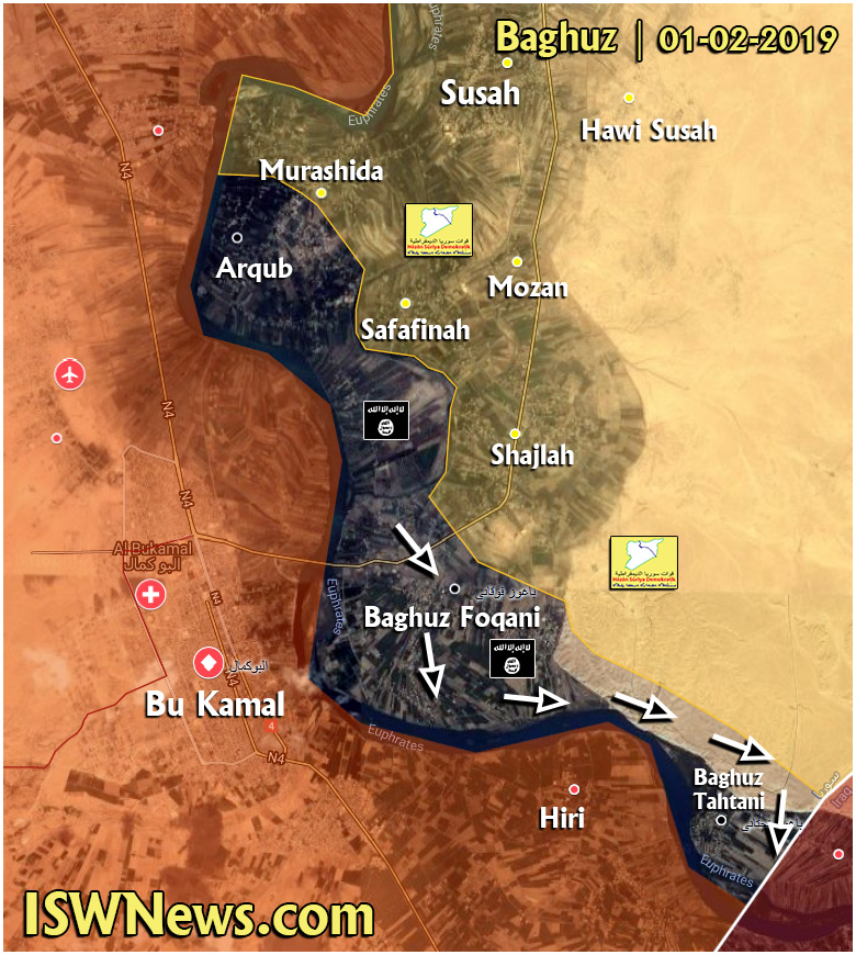 ISIS Terrorists Counter-Attack In Euphrates Valley In Attempt To Withdraw To Iraq (Map)