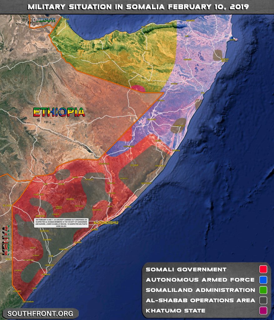 15 al-Shabaab Militants Were Killed In US Airstrikes In Somalia (Map Update)