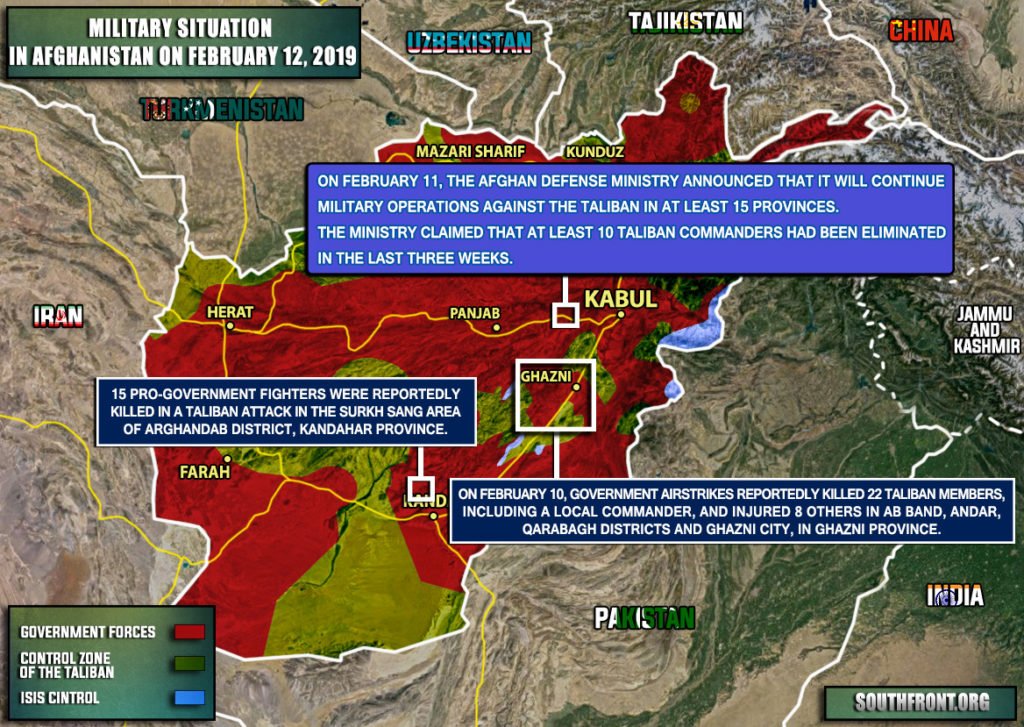 Military Situation In Afghanistan On February 12, 2019 (Map Update)