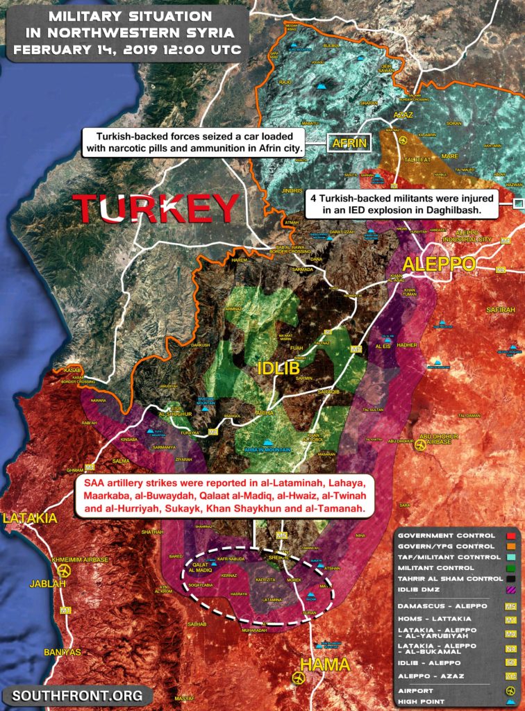 Map Update: Military Situation In Idlib De-Escalation Zone