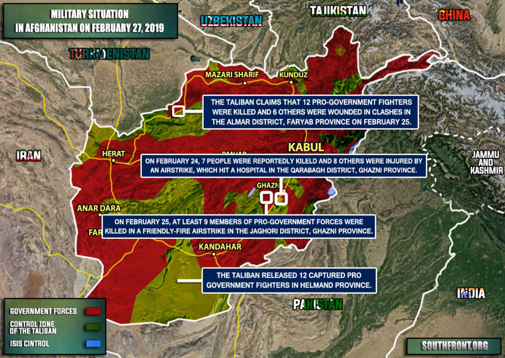 Military Situation In Afghanistan On February 27, 2019 (Map Update)