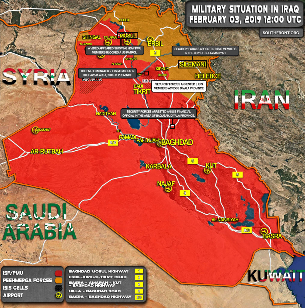 Military Situation In Iraq On February 3, 2019 (Map Update)