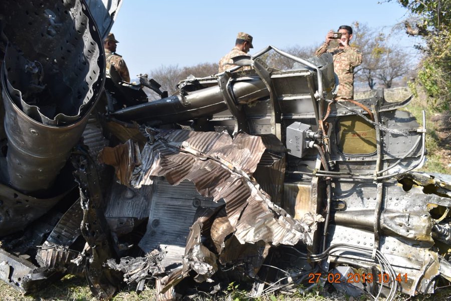 First Photos Showing Vestiges Of Downed Indian Aircraft Appear Online