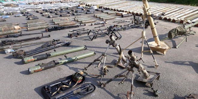 Government Forces Capture Large Number Of Weapons, Ammunition In Damacus Countryside (Videos, Photos)