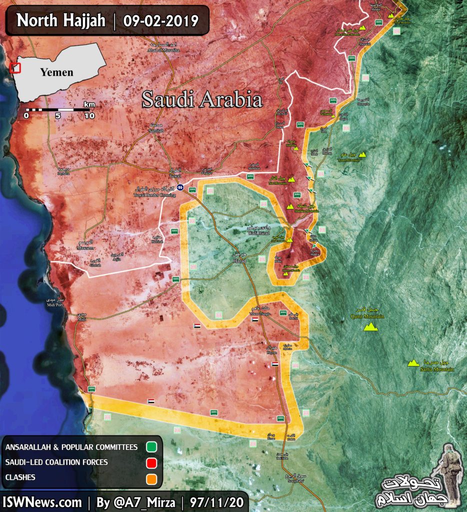 In Maps: Military Situation In Northwestern Yemen - Hajjan Battle