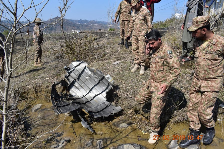 First Photos Showing Vestiges Of Downed Indian Aircraft Appear Online