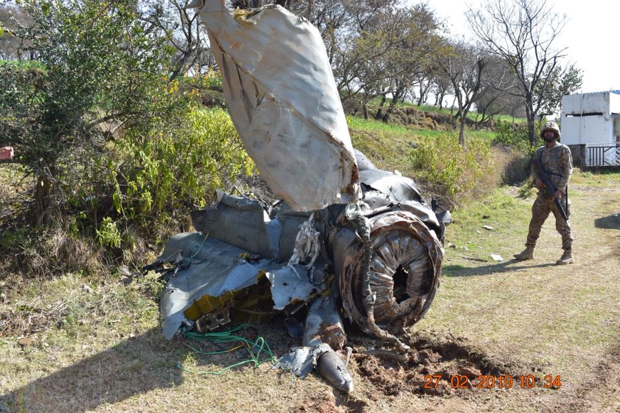 First Photos Showing Vestiges Of Downed Indian Aircraft Appear Online