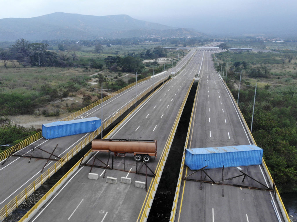 Bridge "Blocked" At Colombia-Venezuela Border Crossing To Stop US Humanitarian Aid Has Been Never Opened