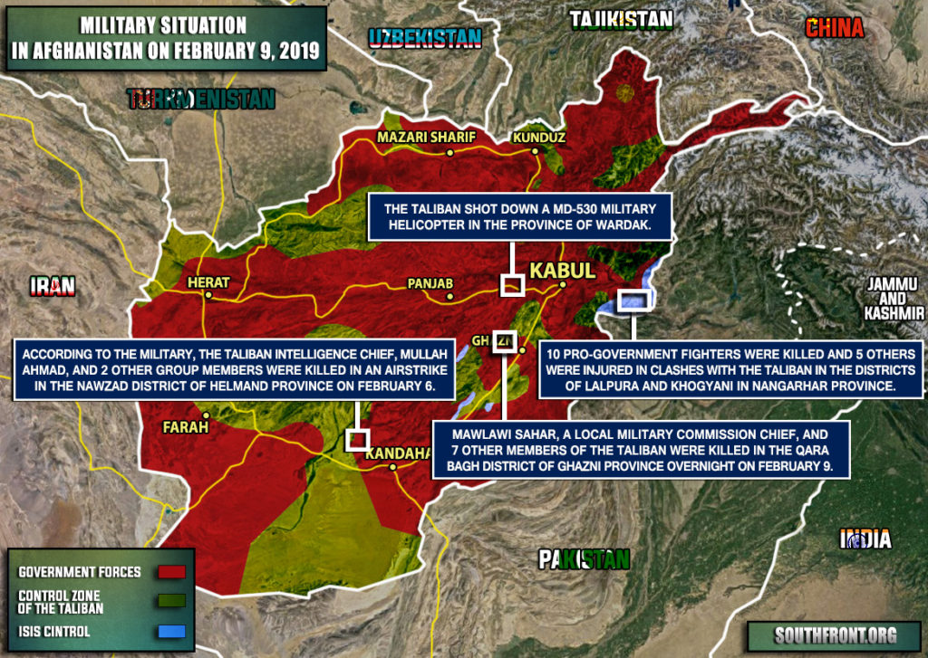 Military Situation In Afghanistan On February 9, 2019 (Map Update)