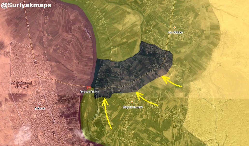 US-Backed Forces Advance Deep Inside ISIS-held Pocket In Euphrates Valley (Map)