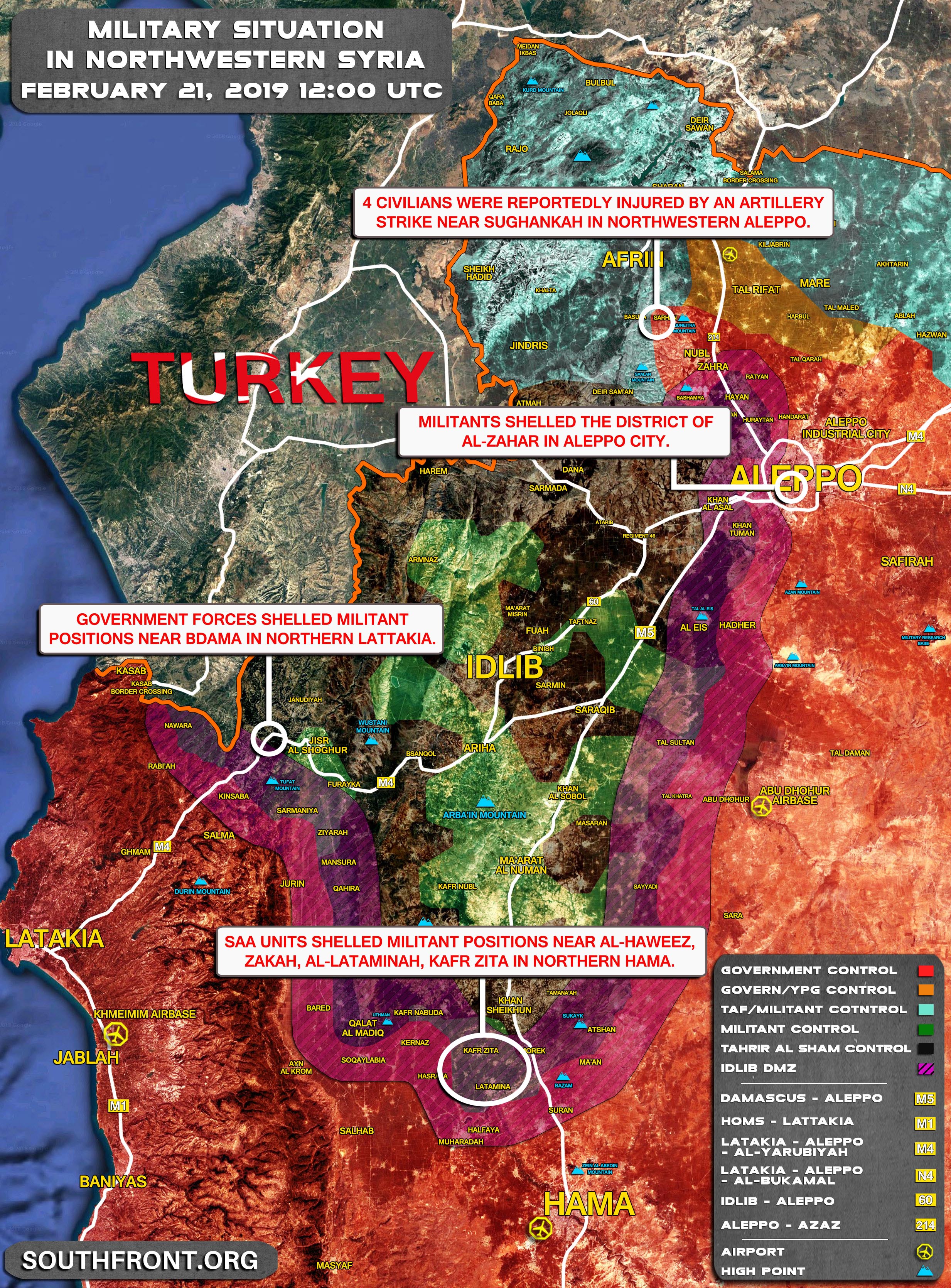 Militants Shell Strategic Town In Northern Aleppo Triggering Fierce Response From Syrian Army