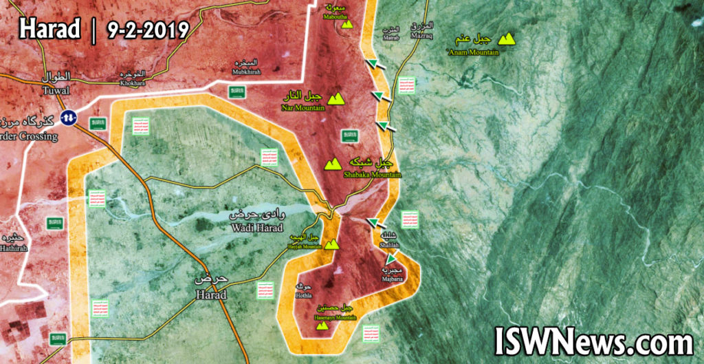 In Maps: Military Situation In Northwestern Yemen - Hajjan Battle