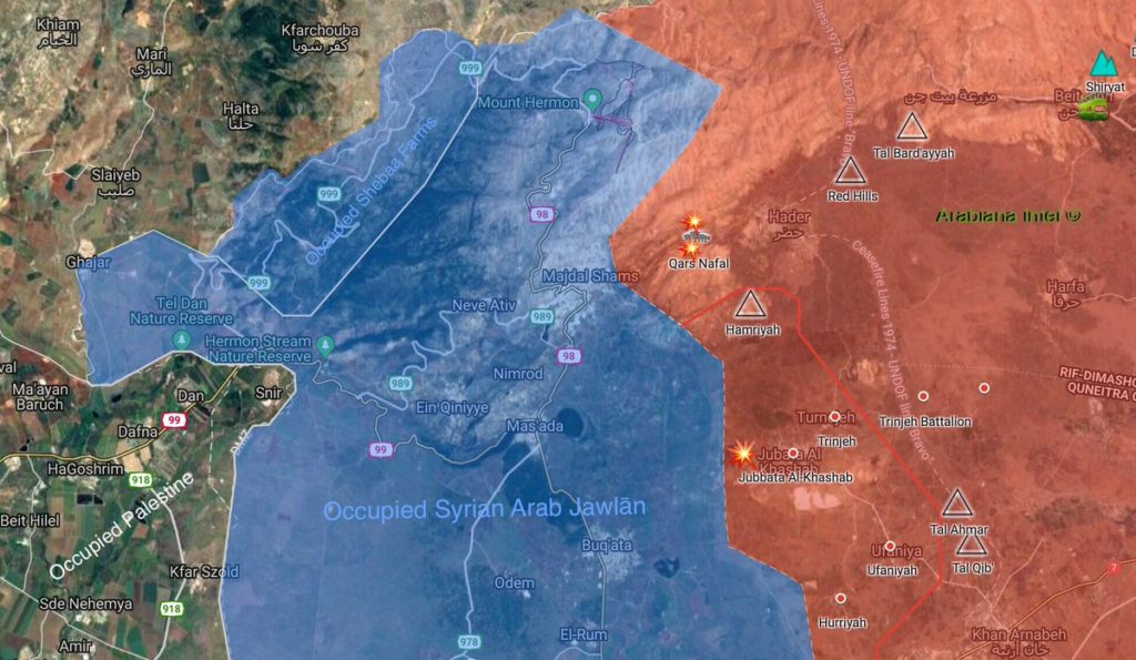 Map Update: Locations Of Israeli Strikes On Syria Late On March 3