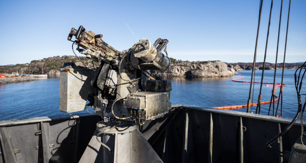 Photos, Videos: Norwegian Navy Recovered Sunken Frigate Helge Ingstad