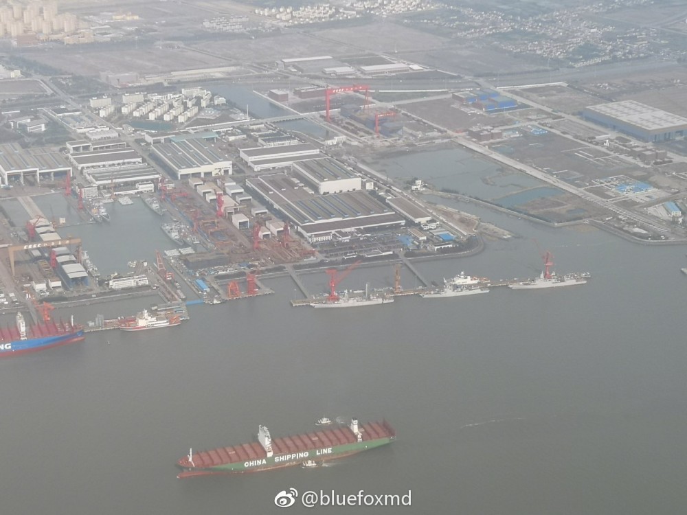 China's Growing Naval Ppower: Photos Of Jiangnan Shipyard Show Aircraft Carrier, Multiple Destroyers Under Construction