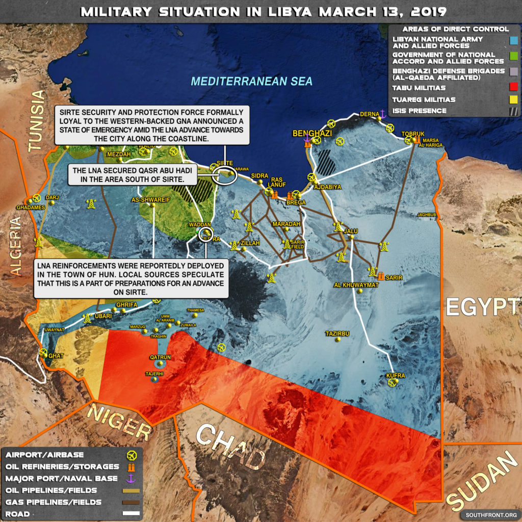 Sirte Armed Groups Declare State Of Emergency Amid Libyan National Army Advance In Nearby Area