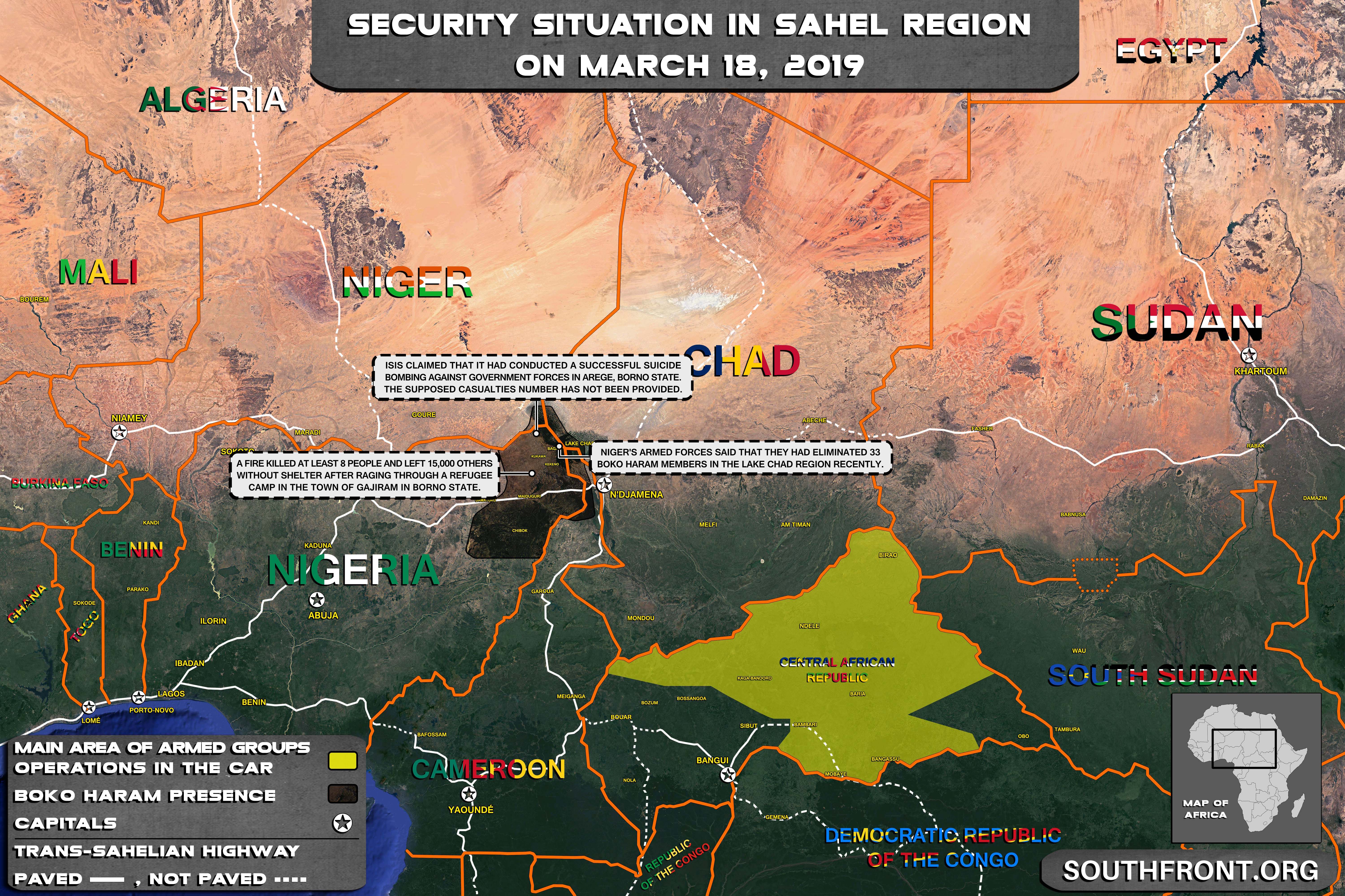 Map Update: Boko Haram & ISIS Continue Attacks Near Lake ChadSouth Front