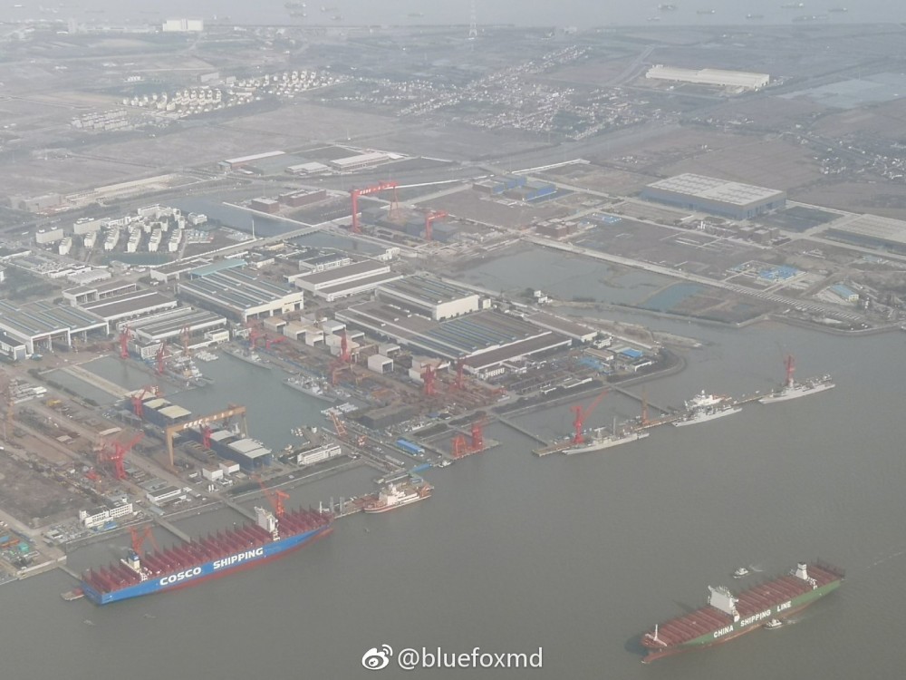 China's Growing Naval Ppower: Photos Of Jiangnan Shipyard Show Aircraft Carrier, Multiple Destroyers Under Construction