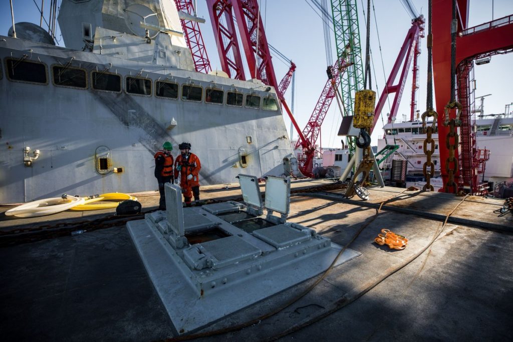 Photos, Videos: Norwegian Navy Recovered Sunken Frigate Helge Ingstad