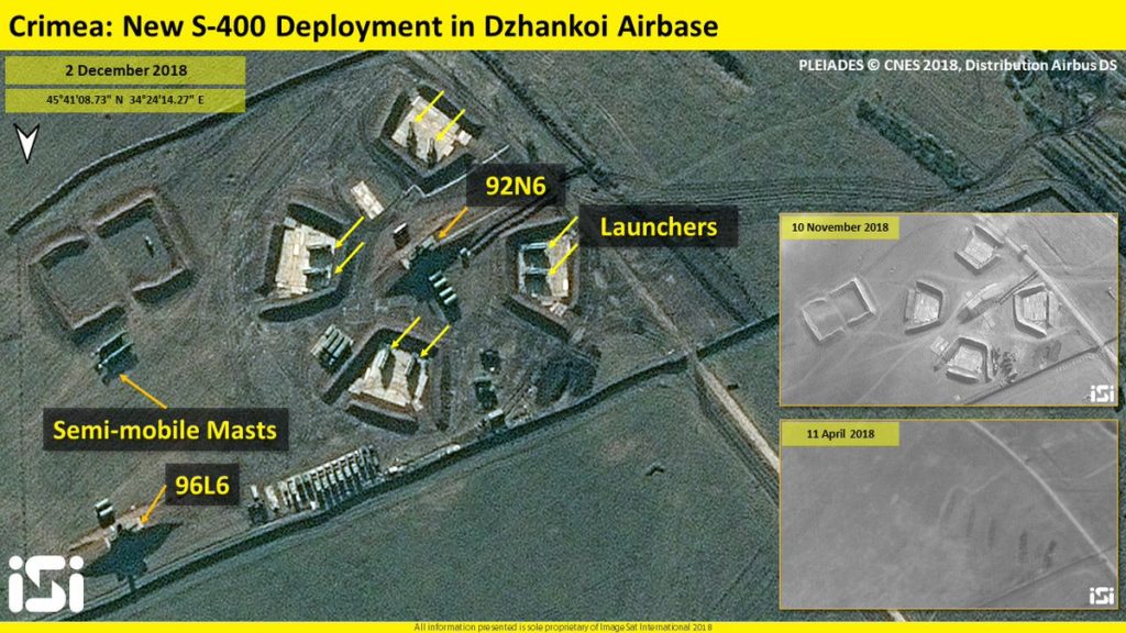 Satellite Images: S-400 Position Near Dzhankoi Airbase In Russia's Crimea