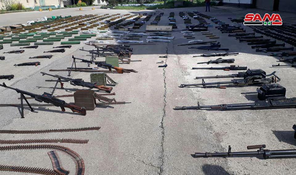 Syrian Army Uncovers Loads Of Weapons In Northern Homs (Photos)