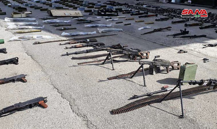 Syrian Army Uncovers Loads Of Weapons In Northern Homs (Photos)