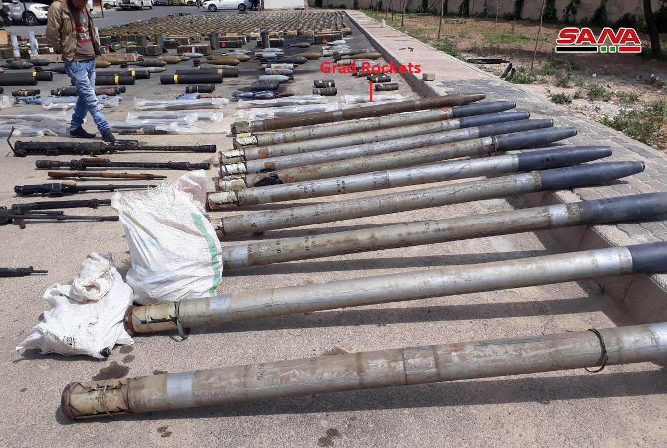 Syrian Army Uncovers Loads Of US-Supplied Weapons, Including TOW Missile, South Of Damascus (Video, Photos)