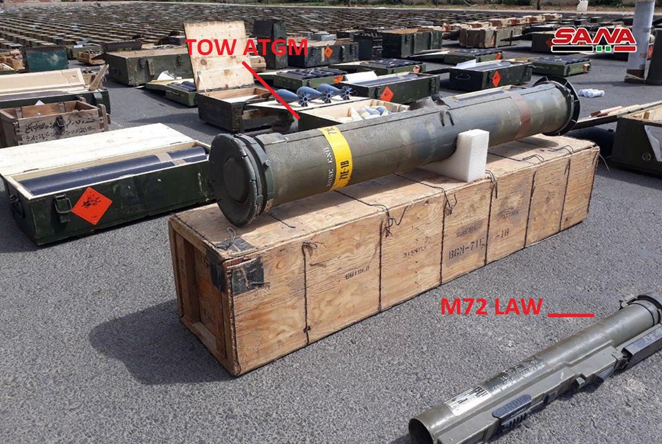 Syrian Army Uncovers Loads Of US-Supplied Weapons, Including TOW Missile, South Of Damascus (Video, Photos)