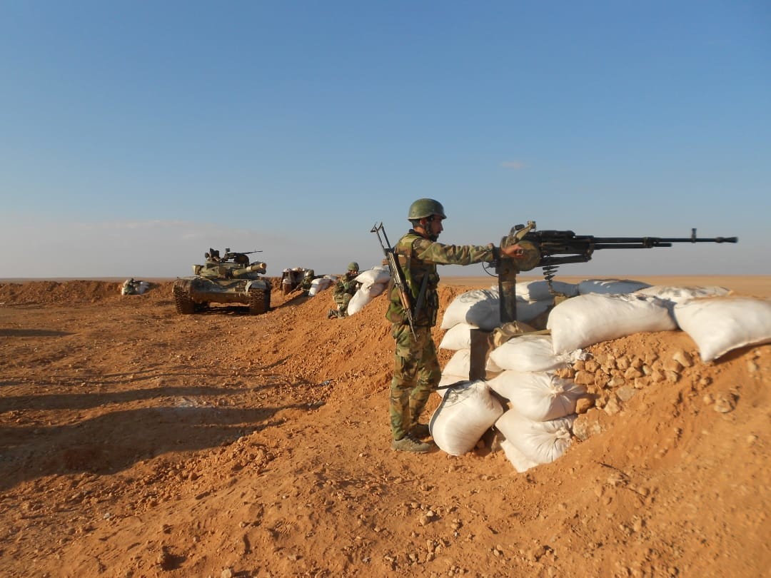 Syrian Army Conducts Live-Fire Drills Near U.S Millitary Base In Al-Tanaf (Photos, Video)