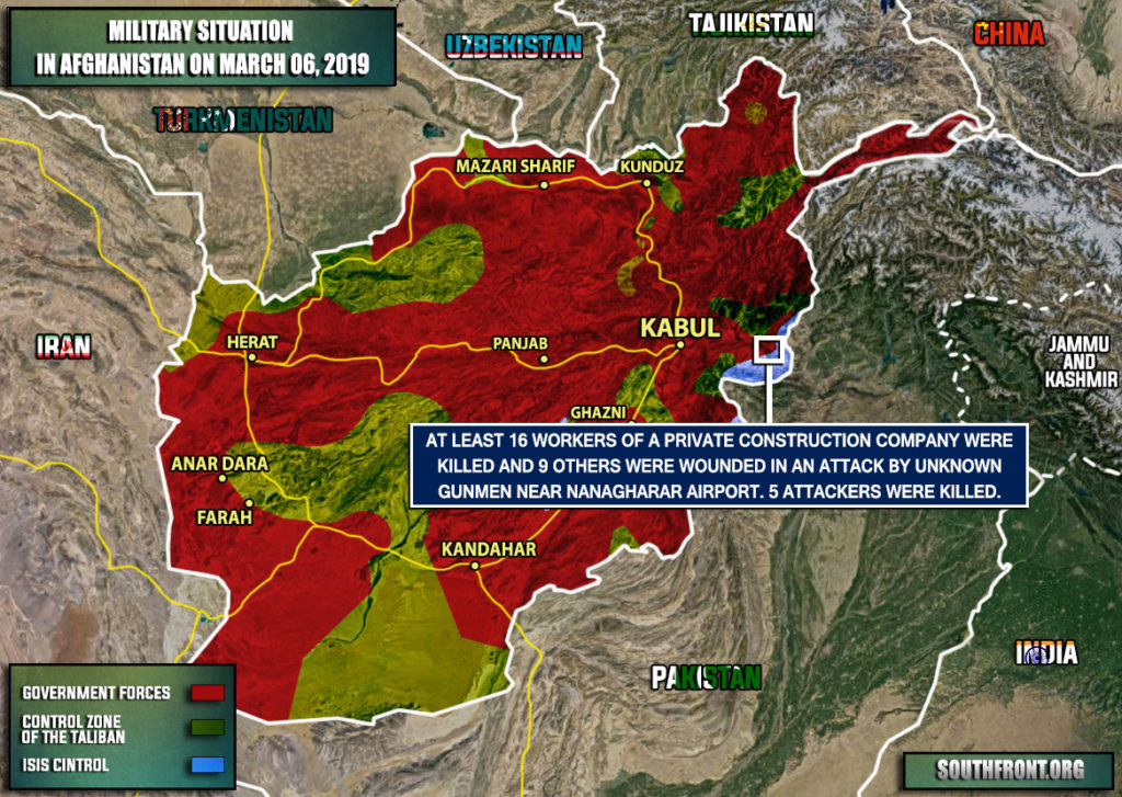 At 16 Killed In Gunmen Attack On Construction Company Near Nanagharar Airport (Map Update)