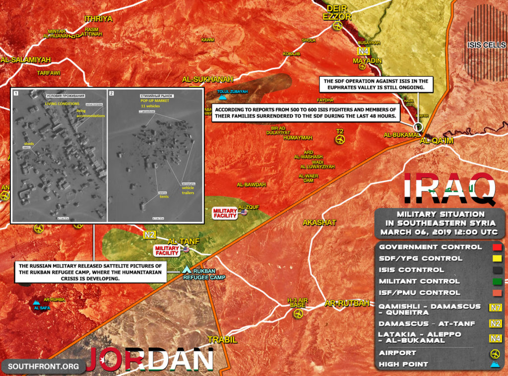 Military Situation In Eastern Syria On March 6, 2019 (Map Update)