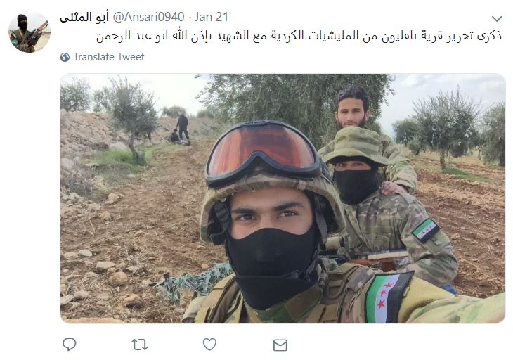 Hamas Members Appear To Be Operating Alongside Terrorists In Northern Syria