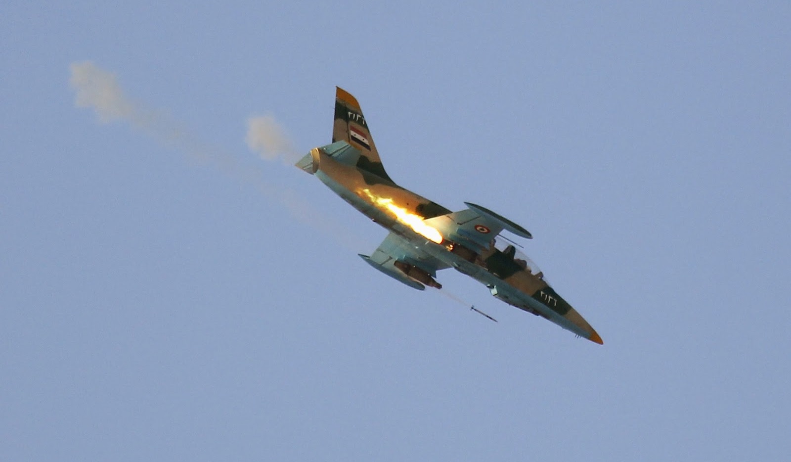 Syrian L-39 Warplanes Pound Militant Positions In Southeastern Idlib