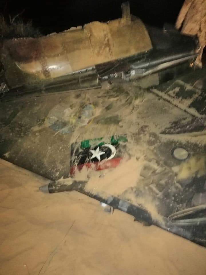 Libyan National Army Shot Down Mirage F-1 Of GNA Air Force Over al-Watiyah Airbase (Photos)