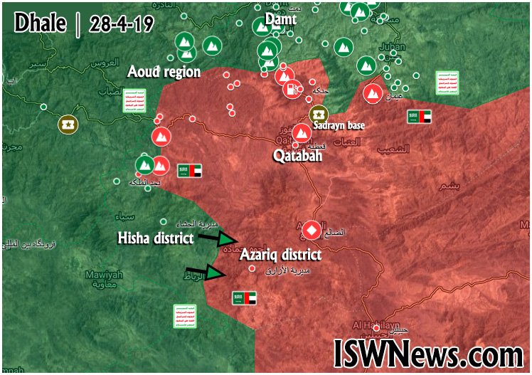 Map Update: Ansar Allah Pushes To Isolate Qatabah City Held By Saudi-led Coalition