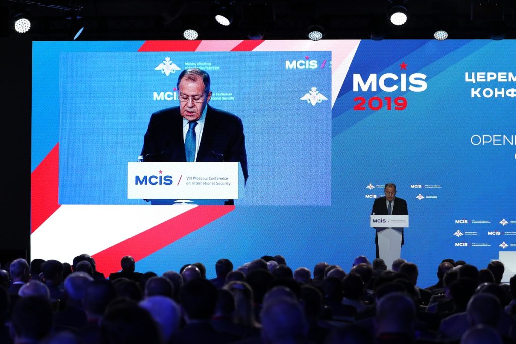 Russian Foreign Minister's Remarks at the Moscow Conference on International Security, Moscow, April 24, 2019