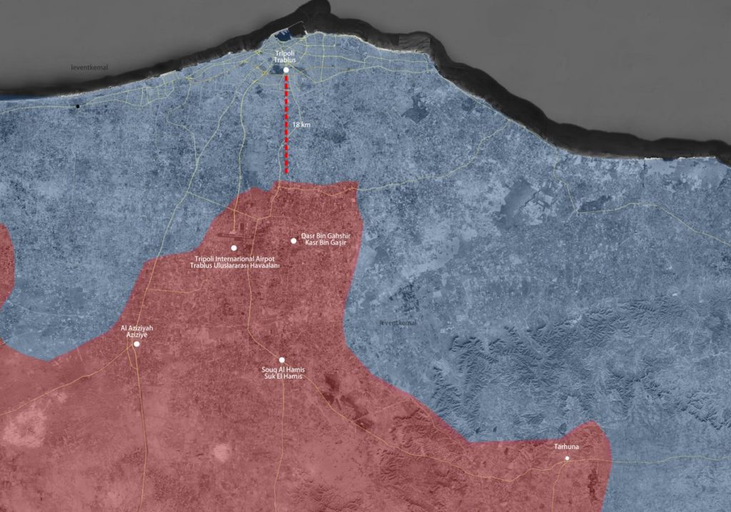 Libyan National Army Captured Tripoli Airport From Pro-Western GNA Forces (Map)