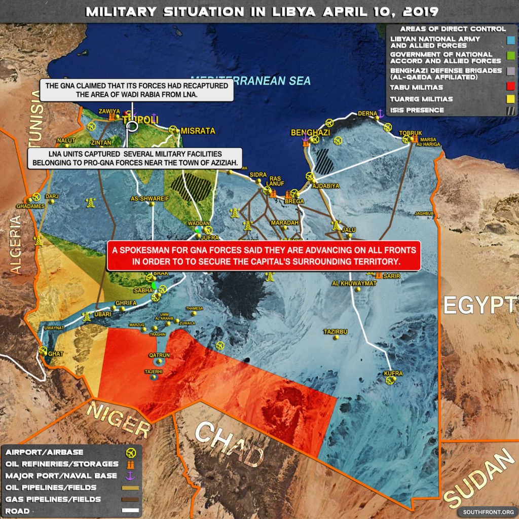 Military Situation In Libya On April 10, 2019 (Map Update)