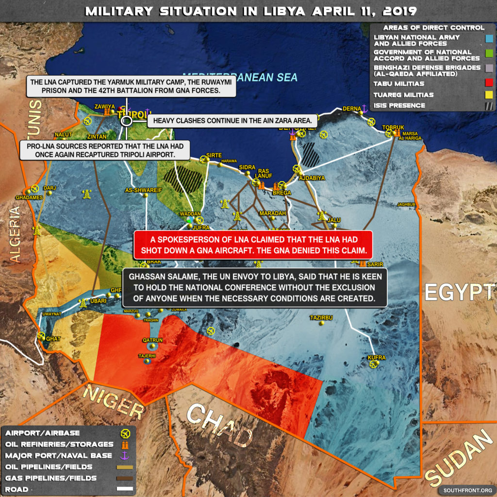 Military Situation In Libya On April 11, 2019 (Map Update)