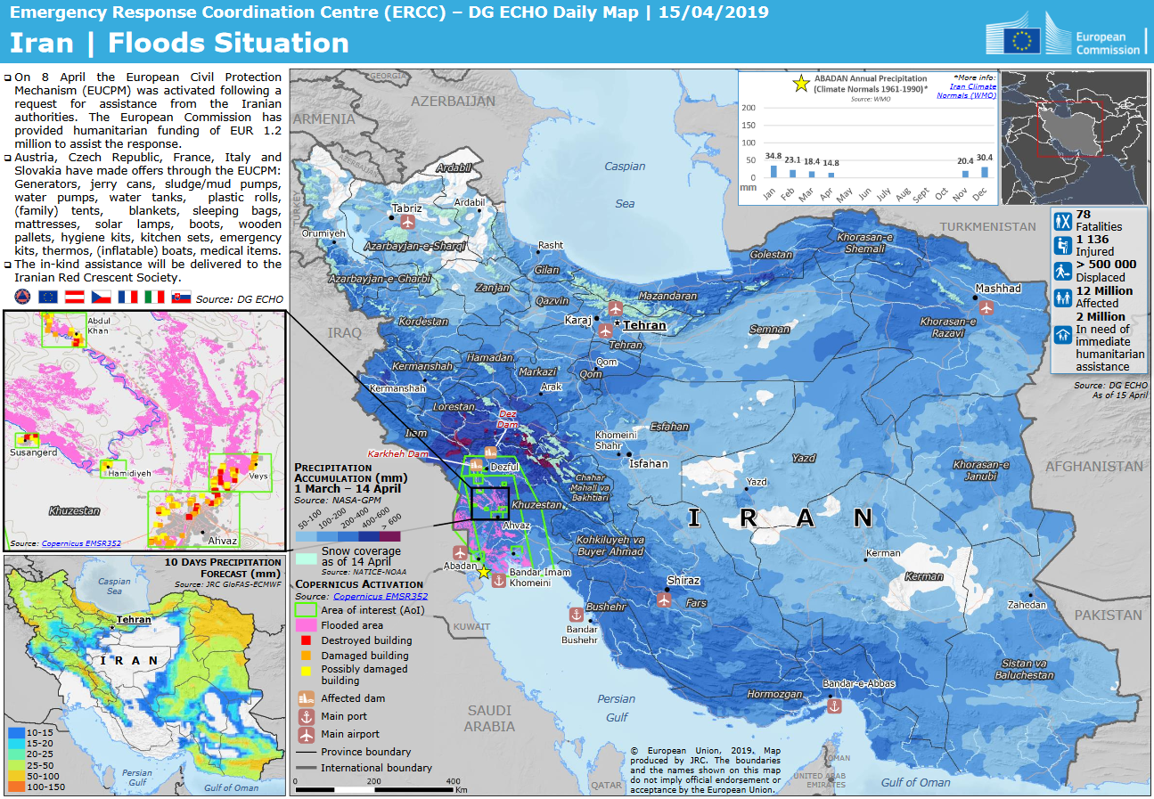 Floods In Iran Claim 76 Lives, Cause $2 Billion In Damages, International Aid Hampered By US Sanctions