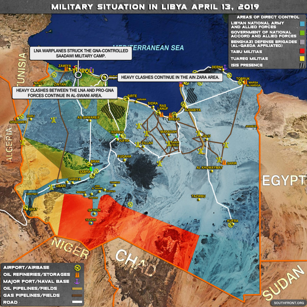 Military Situation In Libya On April 13, 2019 (Map Update)