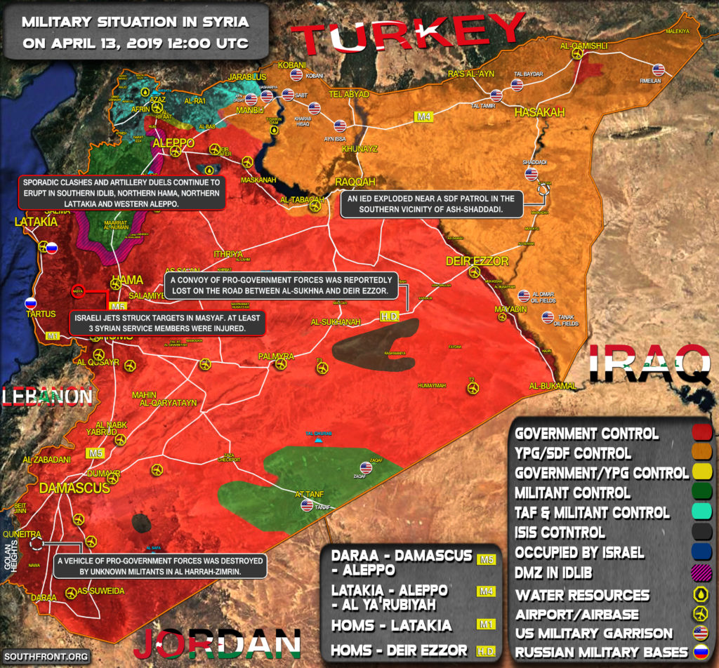 Military Situation In Syria On April 13, 2019 (Map Update)